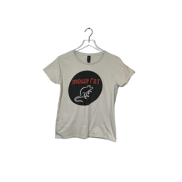 Anvil Grey Mouse Rat T-Shirt for Parks and Rec Fans 100% Cotton Size M - Picture 2 of 9